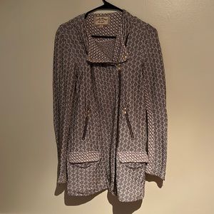 Lucky brand long zip up sweater
